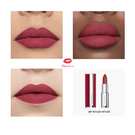 givenchy 27 rouge infuse dupe|givenchy deep velvet lipstick.